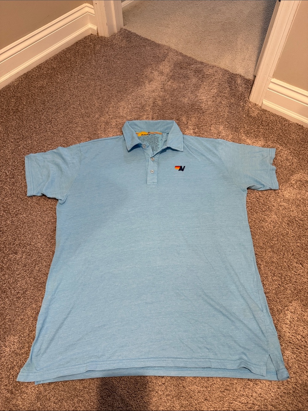 Aviator Nation Light Blue Men's Polo